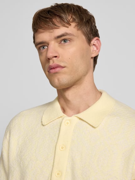 JACK & JONES Koszulka polo o kroju regular fit z listwą guzikową model ‘ACAPULCO’ Beżowy 3