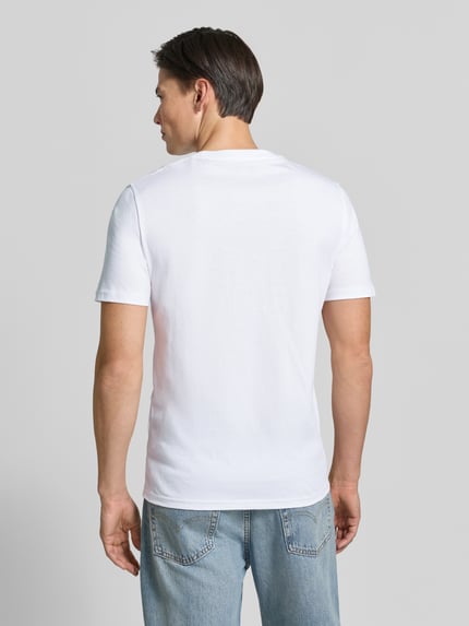 Marc O'Polo Regular Fit T-Shirt Set aus reiner Baumwolle im 2er-Pack Marine 5