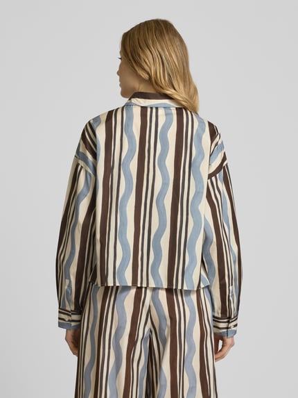 Weekend Max Mara Regular fit blouse met overhemdkraag, model 'RAGTIME' Lichtblauw - 5