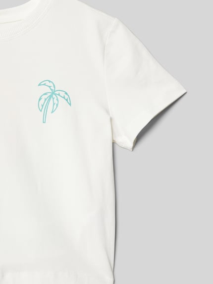 Blue Effect Kort T-shirt met motiefprint Wit - 2
