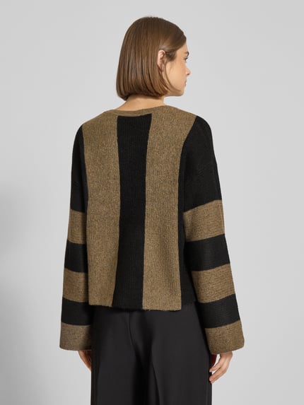 NOISY MAY® Strickpullover mit Rundhalsausschnitt Modell 'AGATHA' Hazel Melange 5