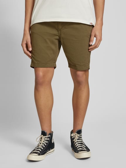 Alpha Industries Shorts mit elastischem Bund und Tunnelzug Oliv 4