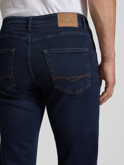 Christian Berg Men regular fit jeans met merkdetail Jeansblauw - 3