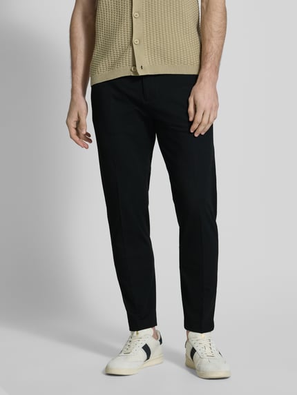CINQUE Slim Fit Stoffhose mit Bügelfalten Modell 'JUNO' Black 4