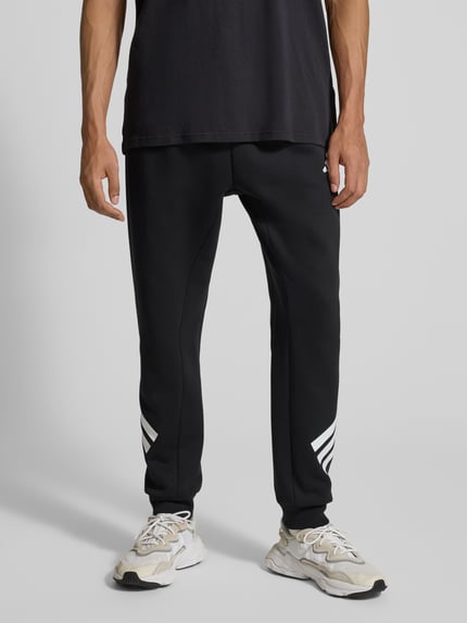 adidas Sportswear Spodnie dresowe z elastycznym pasem i logo Czarny 4