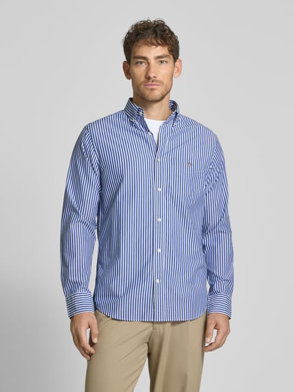 GANT Regular Fit Freizeithemd mit Streifenmuster Modell 'POPLIN' Blau 4