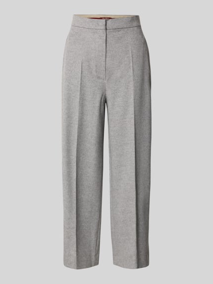 Max Mara Studio Regular fit culotte van zuivere wol, model 'MARENGO' Middengrijs gemêleerd - 2