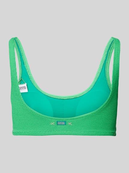 Banana Moon Top bikini z detalem z logo model ‘JUSTIN’ Neonowy zielony 3