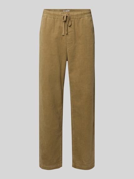 ONLY & SONS Loose fit corduroy broek van katoenmix, model 'FADE' Zand - 2