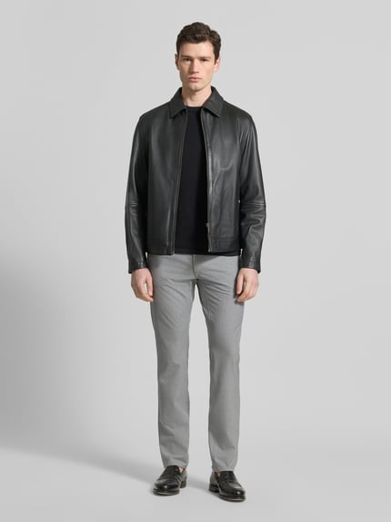 Brax Slim Fit Hose mit Eingrifftaschen Modell 'Chuck' Silber 1