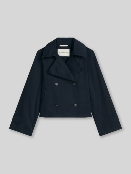 Marc O'Polo Relaxed Fit Trenchjacke aus Baumwolle Marine 2