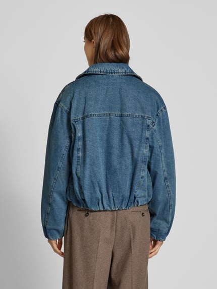 MANGO Jeansjacke mit Umlegekragen Modell 'IRENE' Jeansblau 5