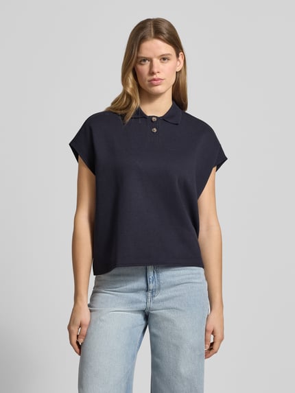 Marc O'Polo DENIM Regular Fit Poloshirt aus reiner Bauimwolle Marine 4