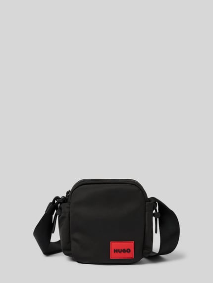 HUGO Umhängetasche mit Label-Patch Modell 'ETHON 3.0 NEW NSzip' BLACK 2