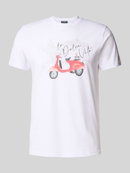 Zeybra T-Shirt mit Motiv-Print Weiss 2