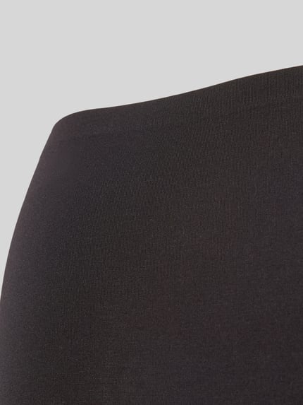 Productfoto, Slim Fit Slip met logoprint van Mey in zwart, elastische modalmix, highwaist, gladde textuur