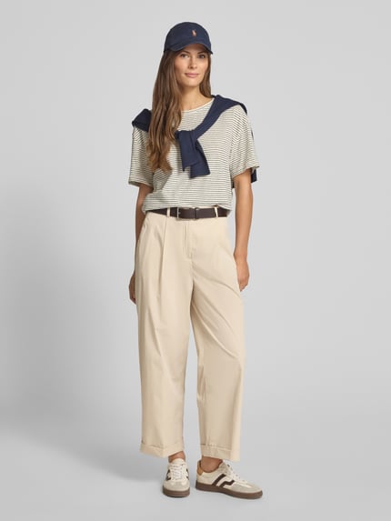 Tommy Hilfiger Relaxed fit chino van katoenmix Zand - 1