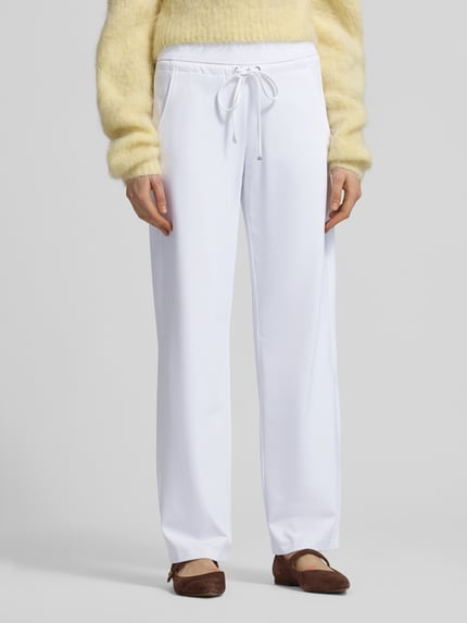 Raffaello Rossi Straight Leg Jogpants aus Hightech Jersey Modell 'CANDICE' Weiss 4