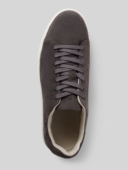 Selected Low Top Sneaker aus echtem Rindsnubuk Modell 'DAVID' Anthrazit 3