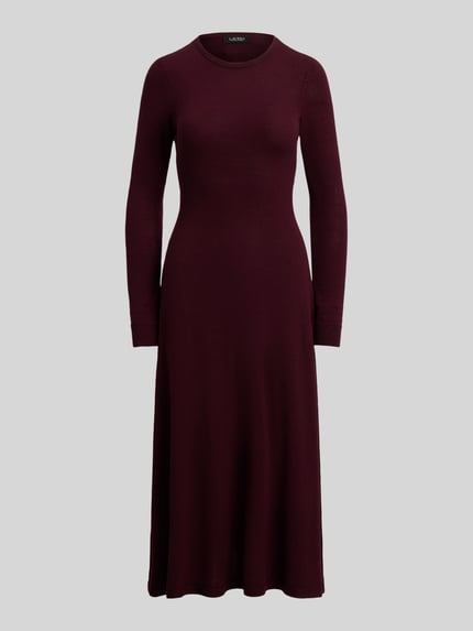 Lauren Ralph Lauren Linia a sukienka casualowa z czystej wełny model 'VORLEY' Rdzawoczerwony 2