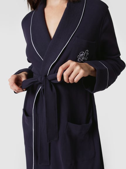 Lauren Ralph Lauren Szlafrok z bawełny Granatowy 3