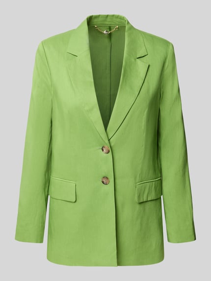 Blazer aus Leinen-Mix mit Pattentaschen Shop The Look MANNEQUINE