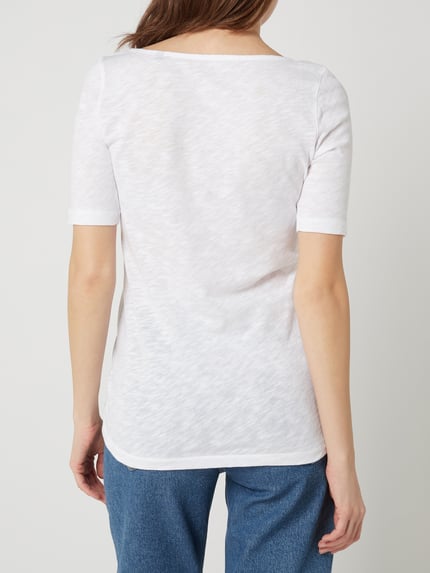 Marc O'Polo T-shirt van slub jersey Wit - 5