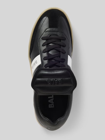 BALR. Sneakers van zuiver leer met labelprint, model 'GOTG' Zwart - 3