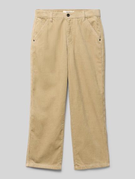 Garcia Ribcordbroek met Franse steekzakken Zand - 1