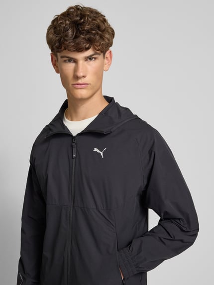 PUMA Performance Kurtka treningowa o kroju relaxed fit z kapturem Czarny 3