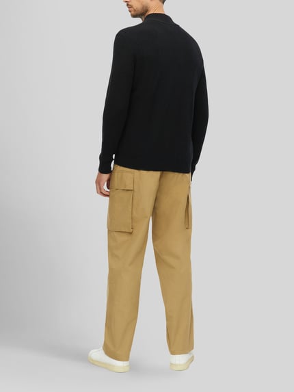 s.Oliver RED LABEL Strickjacke mit kontrastierenden Taschen-Einsätzen Black 4