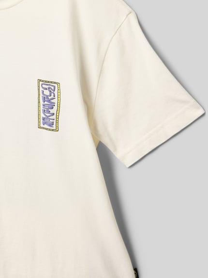 Quiksilver T-shirt met labelprint Wit - 2