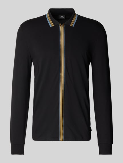 Paul Smith Regular Fit Cardigan mit Reißverschluss Black 2