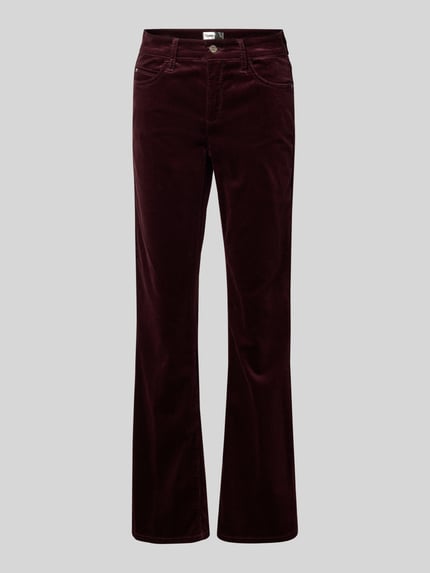 CAMBIO Flared corduroy broek met 5-pocketmodel, model 'PARIS' Bordeaux - 2