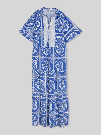 Tom Tailor Loose Fit Tunikakleid aus Viskose Royal 2