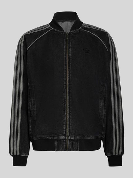 adidas Originals Regular Fit Jeansjacke aus reiner Baumwolle Black 2