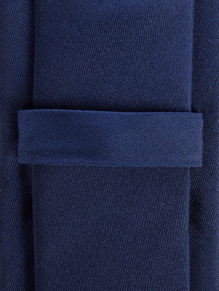 MONTI Krawatte aus reiner Seide (6 cm) Dunkelblau 2