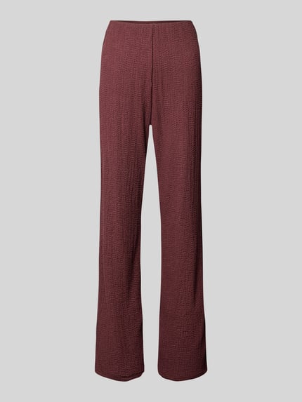 Christian Berg Woman Hose mit Strukturmuster Schoko 2
