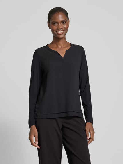Smith and Soul Blouse met tuniekkraag Zwart - 4