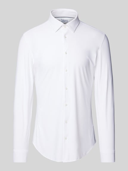 Jake*s Super slim fit zakelijk hemd met kentkraag Wit - 2