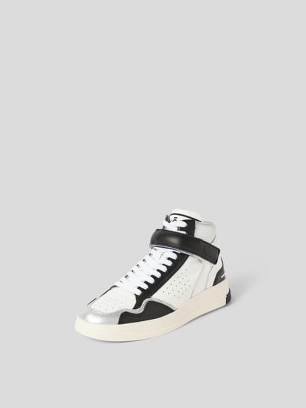 GHŌUD Sneakersy w wysokim kroju ze skóry Oliwkowy 2