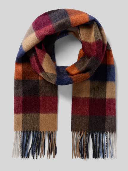 Ascot Wollschal mit Kaschmir-Anteil Bordeaux 1