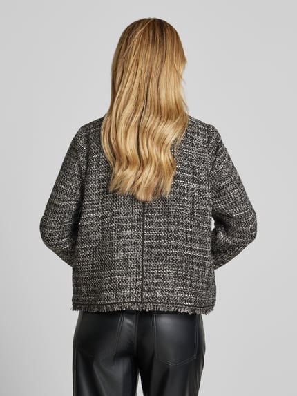 Smith and Soul Jacke in Bouclé-Optik Anthrazit 5