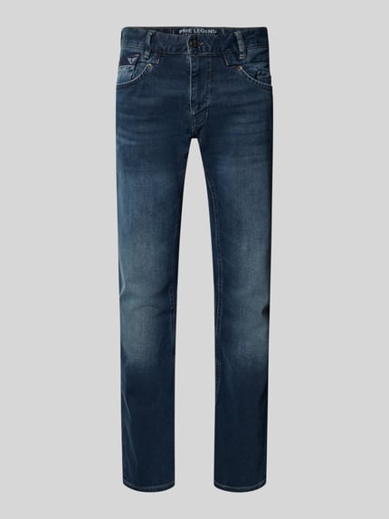 PME Legend Jeansy o kroju regular fit z nadrukiem z logo model ‘Commander’ Antracytowy 2