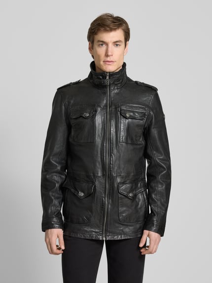 MAURITIUS Jacke aus Schafleder Modell 'Daxter' Black 4