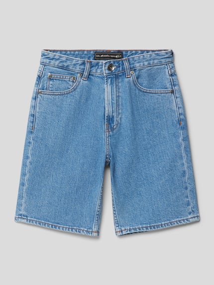 Quiksilver Jeansshorts mit Label-Details Modell 'SATURN' Blau 1