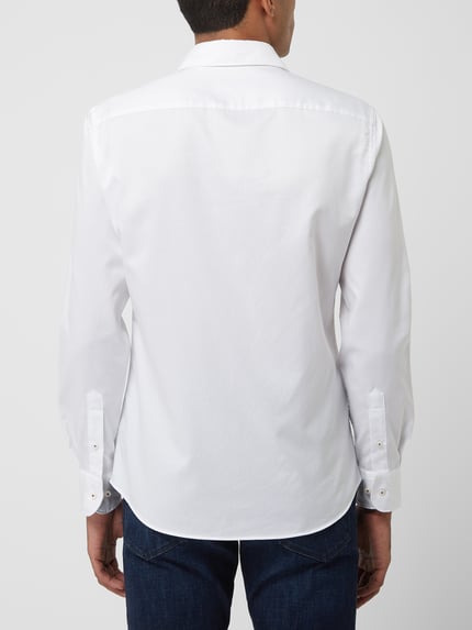 ETERNA Slim Fit Freizeithemd aus Twill Weiss 5