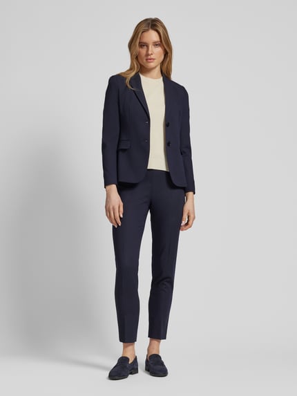 BOSS Stoffen broek met ritssluiting opzij, model 'Tiluna' Marineblauw - 1
