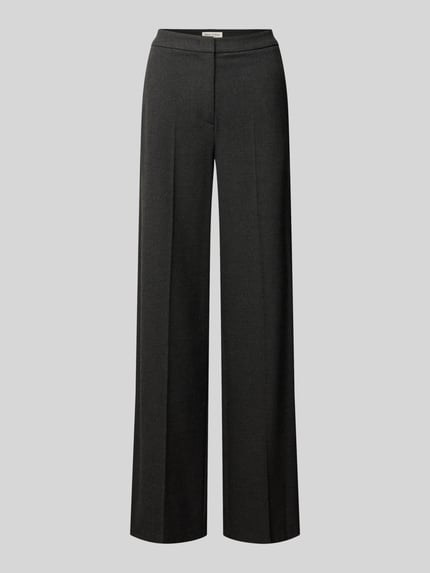 Marc O'Polo Regular Fit Stoffhose mit Bundfalten Anthrazit Melange 2