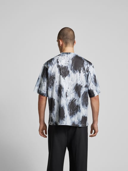Marni T-shirt met labelprint Middengrijs - 5